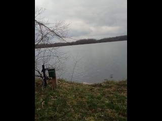 Getting some good head down by the lake