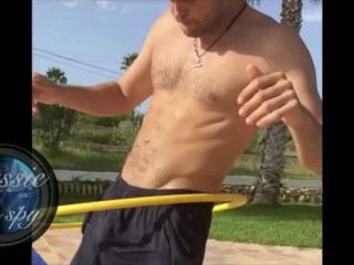 Hoolah hoop free-balling in slow motion 2018