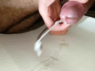 Slowmo teen cum after edging second edging session