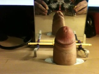 Big uncut dick fucking conveniently sized hole in desk 01