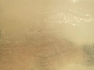 amateur babe- perky tits & big ass getting soapy in steamy shower tease.