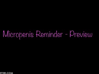 Micropenis Reminder -Candy Glitter -Preview - SPH - Small Penis Humiliation