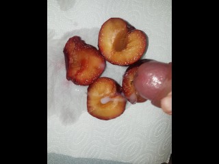 eat own cum from plum
