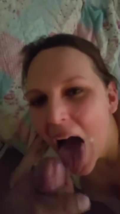 Girl is asking for cum and swallows everything
