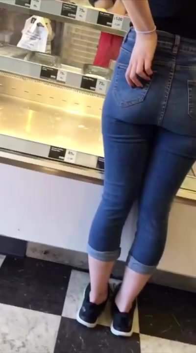 Firm Teen Ass in Bakery