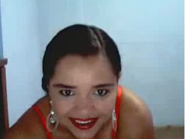 Sexy busty teen teases on webcam