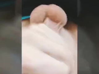 Cute cock jerked to a close up slow-mo cumshot