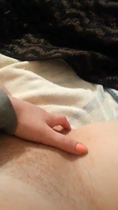 Massaging Young wife in front of her hubby