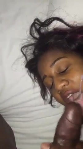 Black Chick Getting a Facial