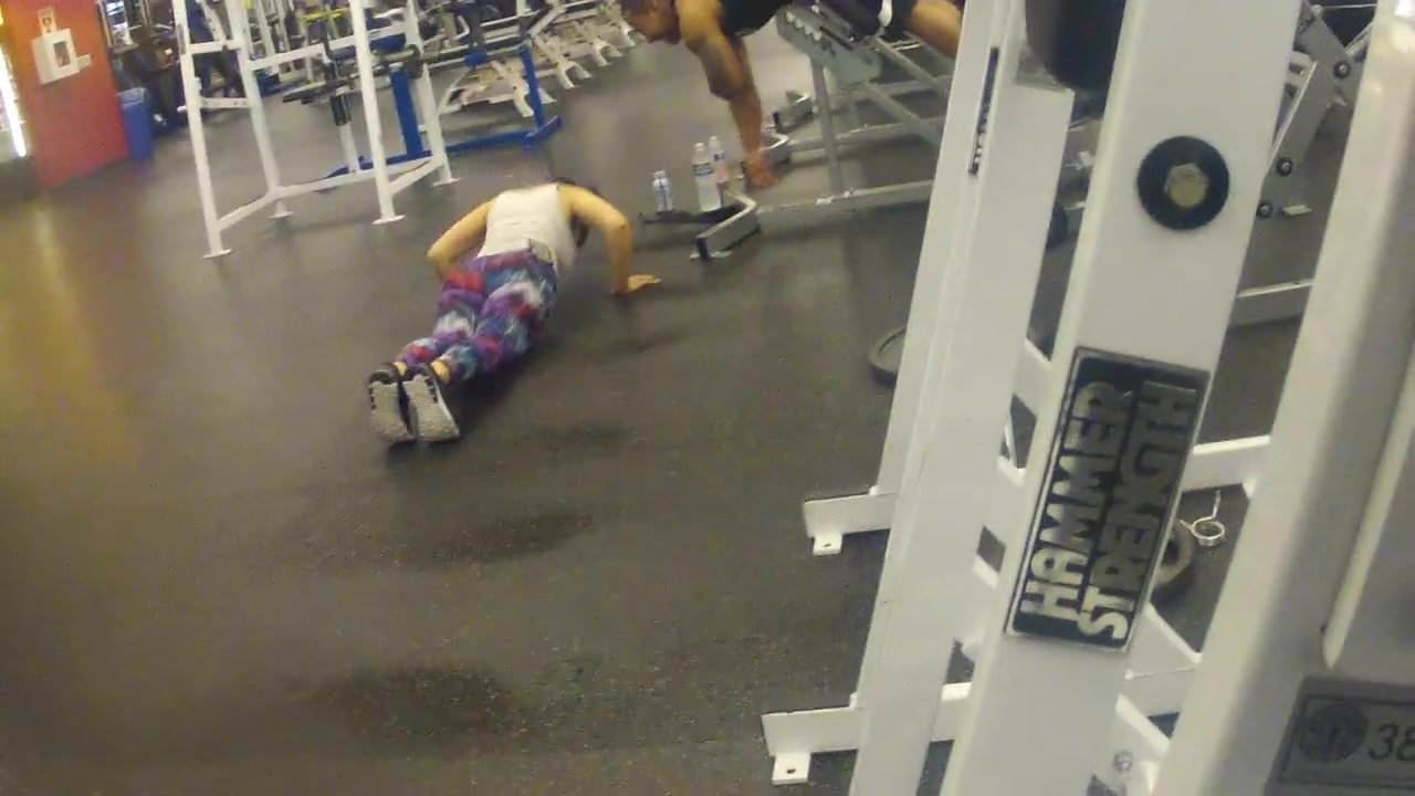 jacking at the gym 1