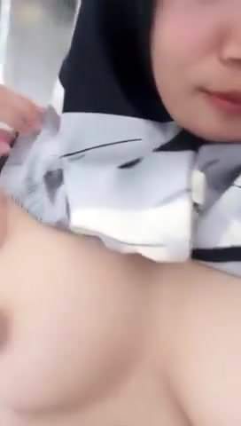 Malaysian Muslim White Showing Tits