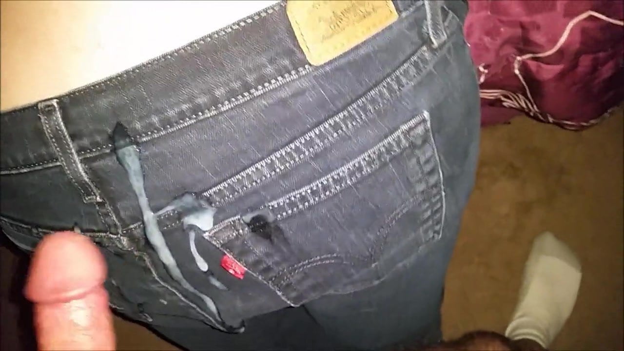 Sex in black jeans