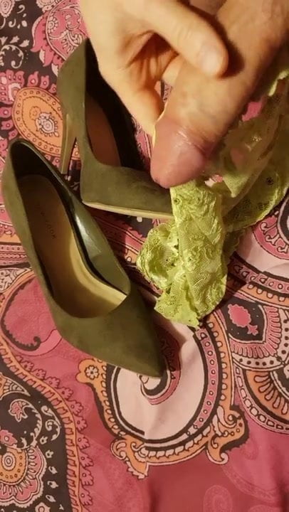 Cum for bought heels and knickers