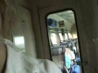bj on the train
