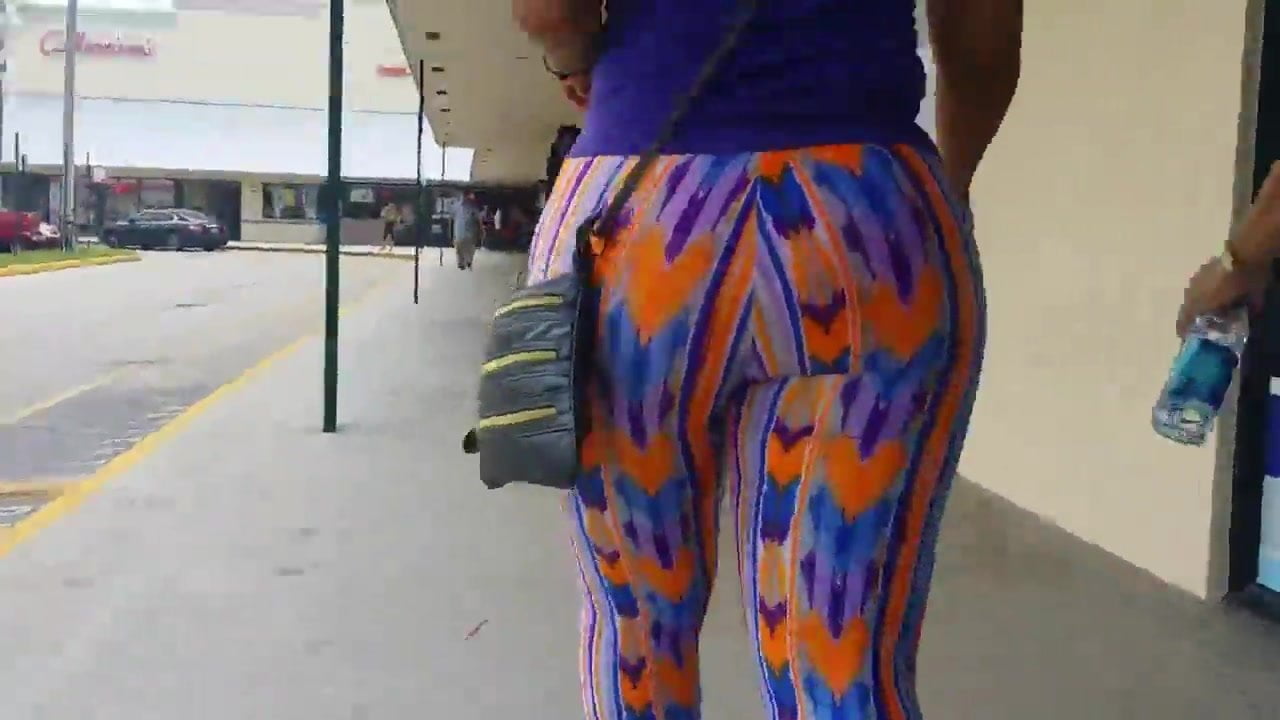 Big Thick Colombian Ass in Tye Dye Spandex