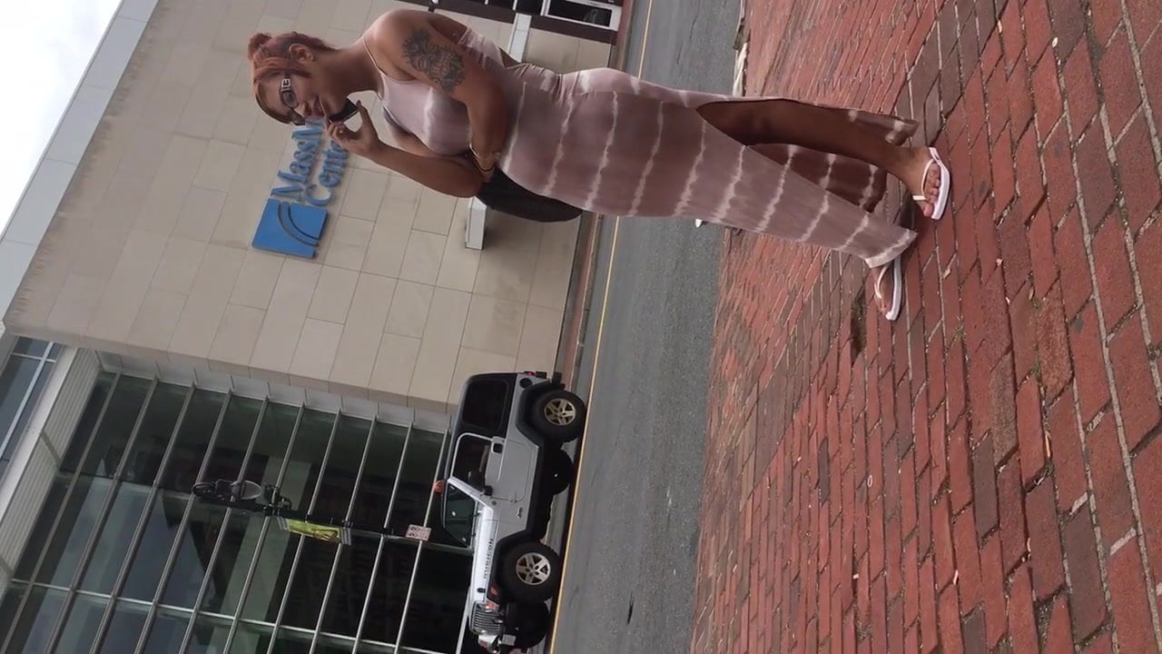 Candid Latina with dress part 1