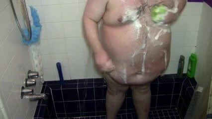Fat guy in the shower #3
