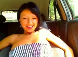 Tight Half Asian Naughty in Car