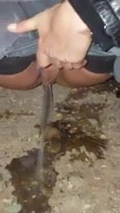 piss and fingering outdoor