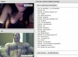 Chatroulette girl masturbates and gets pranked at the end