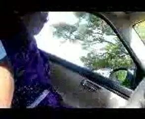 Tamil maid feeling dick in car
