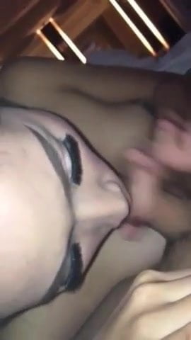 Fit teen gives bj and gets a big cumshot