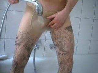 Pantyhose in shower
