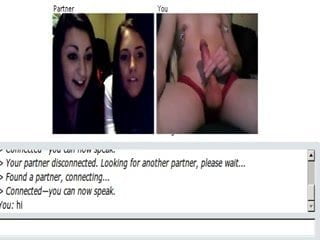 Laughing teen girls on chatroulette
