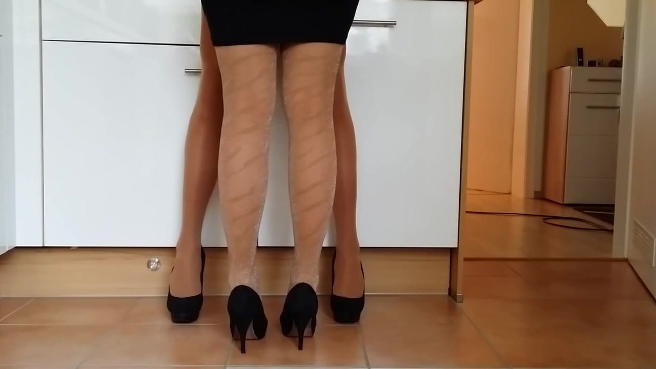 Crossdresser with wife in pantyhose #2  