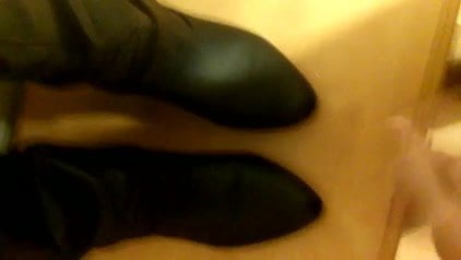 Cumming NOT my brother's girlfriend's boots