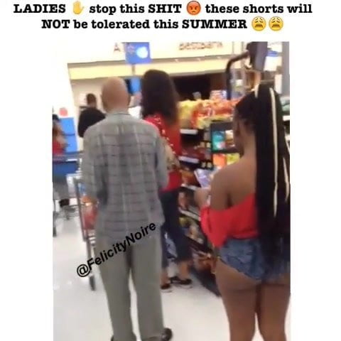 lol IG post Walmart Short Shorts