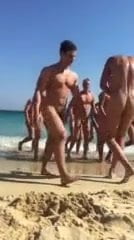 naked guy on beach