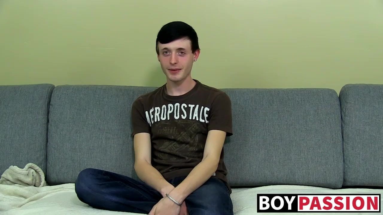 Cute twink Carmen has arrived for an interview to jack off