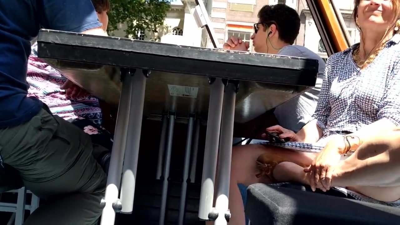 Sexy Milf Upskirt on Boat - Great View
