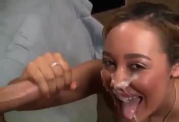 Huge thick facial cum load on face 