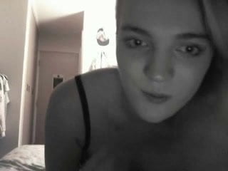 Teen British chav slut masterbating and squirting on webcam