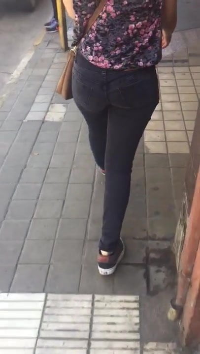 Candid tight butt