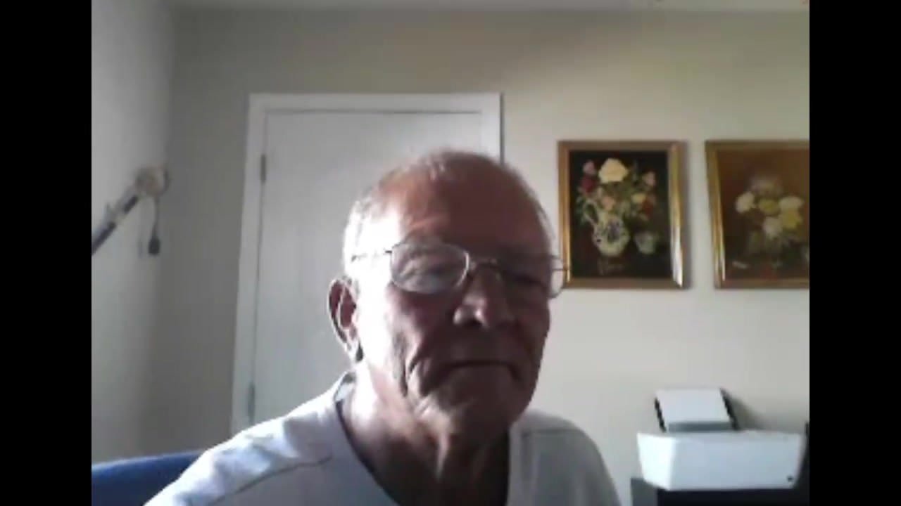 grandpa stroke on webcam