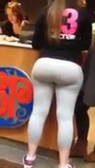 Biggest whooty ever. Huge ass in grey pants