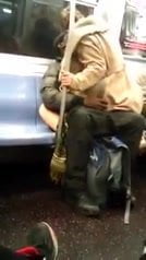 horny girl love to fuck  in subway
