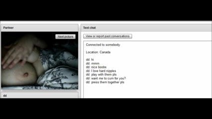 Canadian Hard Nipples on ChatRoulette