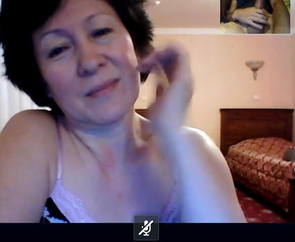 GRANNY from Kazahstan watch me how I play on skype