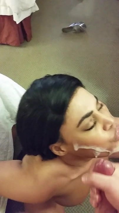 Facial for big titted slut from barbados