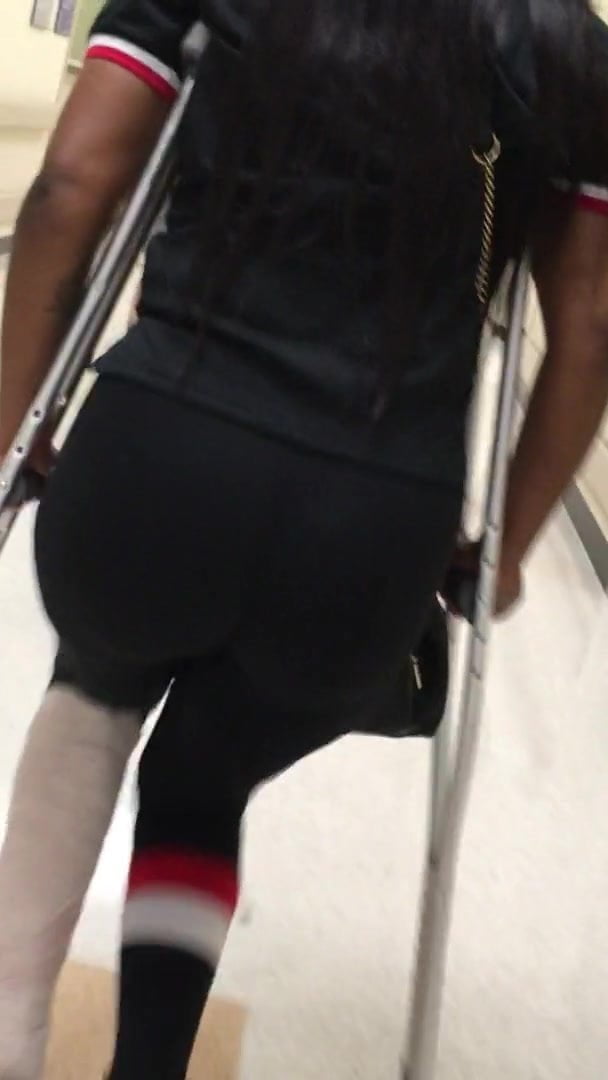Handicap juicy black ass