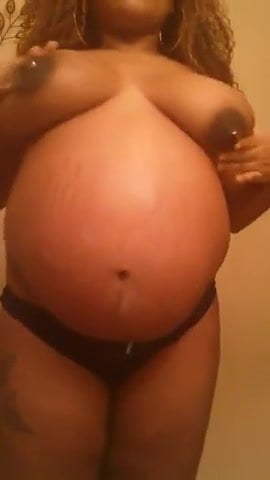 Sexy Pregnant Black Woman