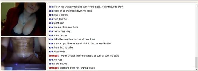 Webcam Chronicles - Busty dark hair teen plays for my cum
