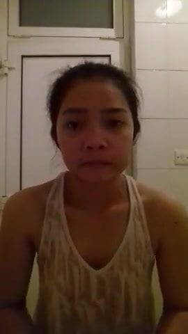 Sheraine Filipino Pornstar Face Wash After Camshots