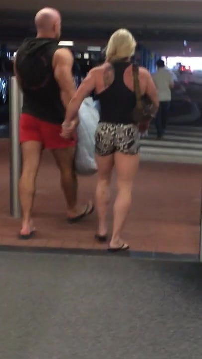 Ripped bitch at the shopping centre