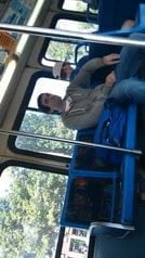 spy on public Bus wanker