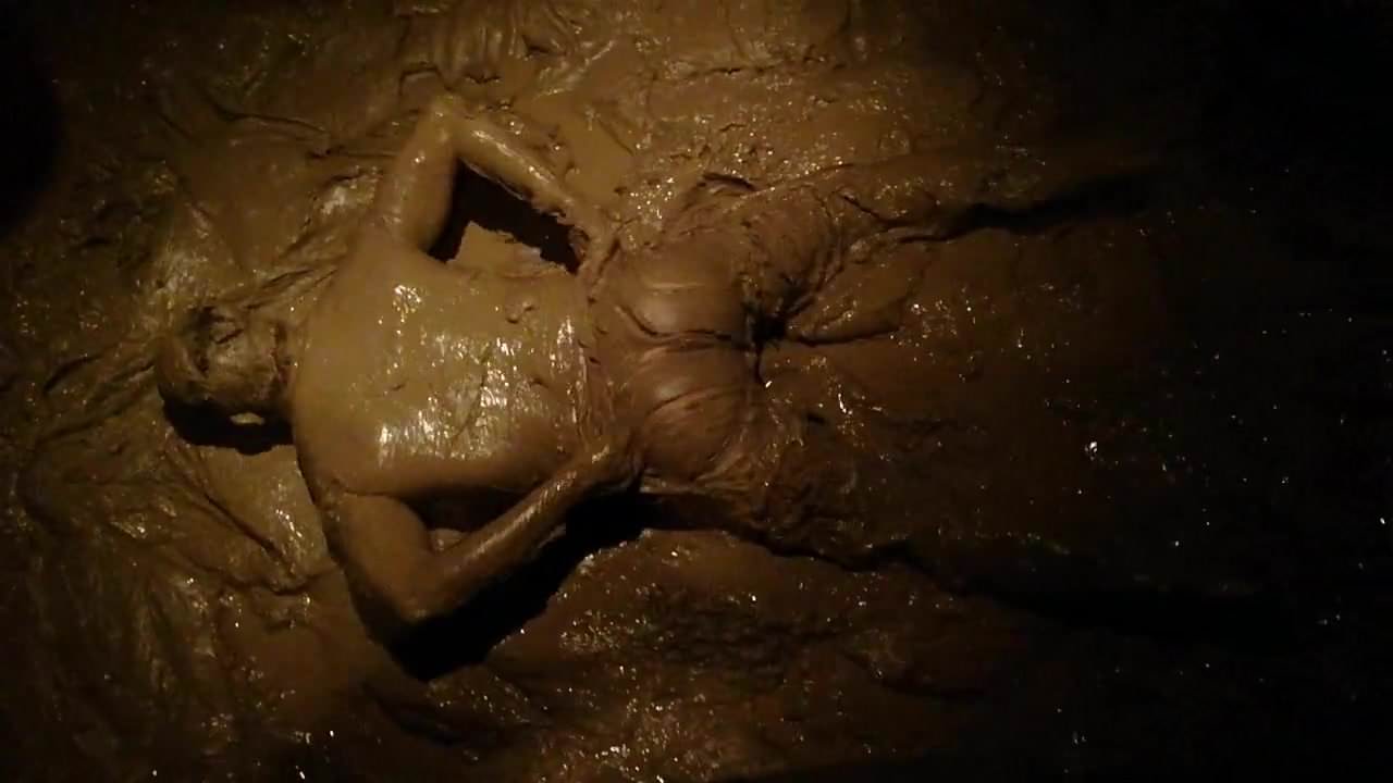 getting filthy and horny with mud under the eye of my master